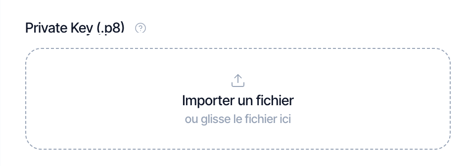 Import du fichier .p8 dans Appwin.